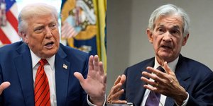 Ο Ντόναλντ Τραμπ και ο επικεφαλής της FED, Τζερόμ Πάουελ