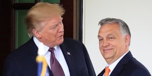 Ο Αμερικανός πρόεδρος Ντόναλντ Τραμπ και ο πρωθυπουργός της Ουγγαρίας Βίκτορ Όρμπαν, σε παλαιότερη συνάντησή τους 