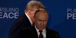 Βλάντιμιρ Πούτιν και Ντόναλντ Τραμπ στην πρόσφατη συνάντησή τους στην Αλάσκα