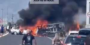Σοκαριστικό τροχαίο δυστύχημα στην Εγνατία Οδό