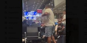 Άνδρας χαστουκίζει γυναίκα σε αεροδρόμιο