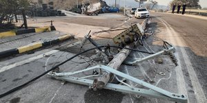 Καταστροφές από τη φωτιά στη Χίο