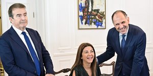 Μιχαλης Χρυσοχοϊδης, Σοφία Ζαχαράκη, Γιώργος Γεραπετρίτης 