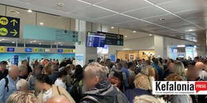 Καθυστερήσεις και αναστάτωση στο αεροδρόμιο Κεφαλονιάς λόγω κακοκαιρίας