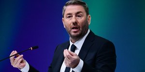 Ο Νίκος Ανδρουλάκης στη συνέντευξη Τύπου της ΔΕΘ