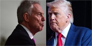 Ο Τόνι Μπλερ και ο Ντόναλντ Τραμπ