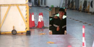 Blue Star Chios: Λουλούδια στο σημείο που έχασε τη ζωή του ο 20χρονος ναυτεργάτης