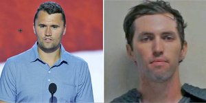 Ο Τσάρλι Κερκ και ο συλληφθείς για τη δολοφονία του, Τάιλερ Ρόμπινσον 