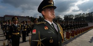 Προετοιμασίες για τη μεγάλη στρατιωτική παρέλαση στο Πεκίνο 