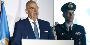 Ο υπουργός Άμυνας Νίκος Δένδιας στην εκδήλωση για τα 50 χρόνια λειτουργίας του Πολεμικού Μουσείου