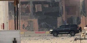 Βομβαρδισμένο κτίριο στη Ντόχα