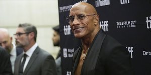 Ο Ντουέιν Τζόνσον στη πρεμιέρα της ταινίας The Smashing Machine