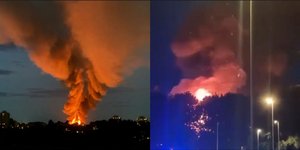 Η στιγμή της έκρηξης στο Σουίντον της Αγγλίας