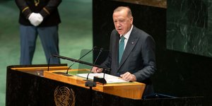 Ο Ρετζέπ Ταγίπ Ερντογάν από το βήμα του ΟΗΕ 