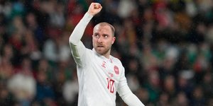 Ο Κρίσταν Έρικσεν με τη φανέλα της Γιουνάιτεντ