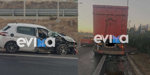 ΙΧ συγκρούστηκε με φορτηγό