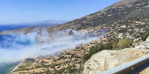 Φωτιά σε αγροτοδασική έκταση στην Παλαιόπολη Άνδρου