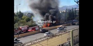 Φωτιά σε ΙΧ στην Κηφισίας