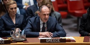 Ο υπουργός Εξωτερικών Γιώργος Γεραπετρίτης στη Γ.Σ. του ΟΗΕ