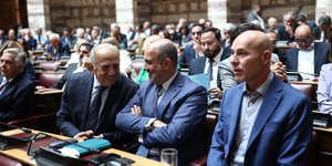 Στιγμιότυπο από την συνεδρίαση της ΚΟ της ΝΔ