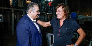 Δημήτρης Κουτσούμπας με Βασίλη Παπακωνσταντίνου