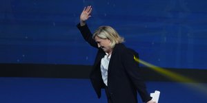 Η επικεφαλής της γαλλικής ακροδεξιάς, Μαρίν Λεπέν