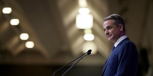 Ο Κυριάκος Μητσοτάκης στην ομιλία του στη ΔΕΘ 2025