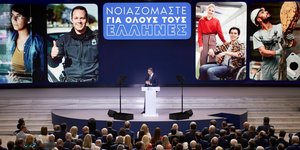 Ο Κυριάκος Μητσοτάκης παρουσιάζει το πακέτο της ΔΕΘ