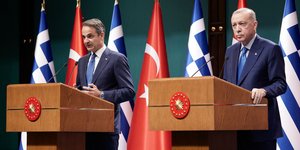 Κυριάκος Μητσοτάκης και Ρετζέπ Ταγίπ Ερντογάν