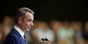 Ο Κυριάκος Μητσοτάκης στη φετινή ΔΕΘ