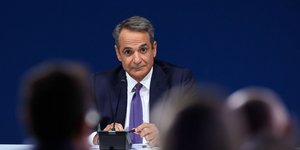 Ο Κυριάκος Μητσοτάκης στη ΔΕΘ 2025