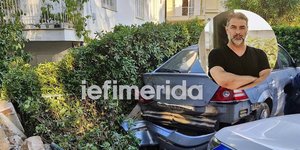 Φθορές σε ΙΧ προκάλεσε ο Βασίλης Μπισμπίκης με το τζιπ του