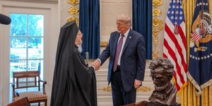 Συνάντηση του Οικουμενικού Πατριάρχη Βαρθολομαίου με τον Ντόναλντ Τραμπ