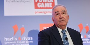 Ο αναπληρωτής υπουργός Εθνικής Οικονομίας και Οικονομικών Νίκος Παπαθανάσης στο 5ο Συνέδριο του Economist