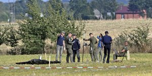 Συντρίμμια ρωσικού drone στο Βοχίν της Πολωνίας