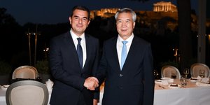 Ο γραμματέας της ΝΔ Κ. Σκρέκας συναντήθηκε με αντιπροσωπεία του Κομμουνιστικού Κόμματος της Κίνας