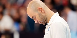 O Βασίλης Σπανούλης μετά την ήττα από την Τουρκία
