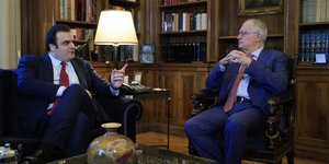 Συνάντηση του Προέδρου της Δημοκρατίας Κ. Τασούλα με τον Κυρ. Πιερρακάκη
