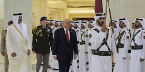 Υποδοχή του Αλ Θανί στον Τραμπ