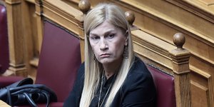 Η υφυπουργός Μετανάστευσης και Ασύλου, Σέβη Βολουδάκη