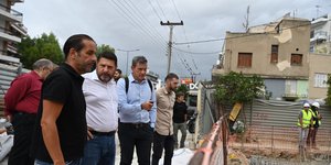 Νίκος Χαρδαλιάς σε έργα στο Γαλάτσι