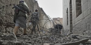 Ερείπια στην Υεμένη μετά τους ισραηλινούς βομβαρδισμούς