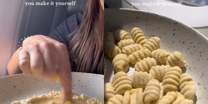 Έφτιαξε φρέσκα ζυμαρικά μέσα στο αεροπλάνο