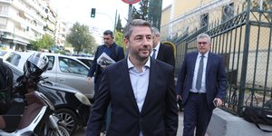 Ο Νίκος Ανδρουλάκης στην Ευελπίδων