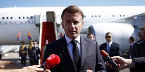 Εφτασε στην Αίγυπτο ο Μακρόν 