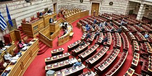 Ολομέλεια της Βουλής από ψηλά