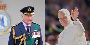 Ο βασιλιάς Κάρολος της Αγγλίας και ο Πάπας Λέων XIV