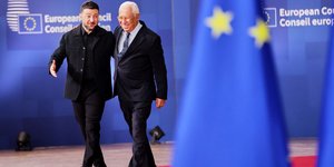 Ο Βολοντίμιρ Ζελένσκι με τον Άντονιο Κόστα