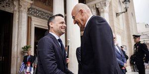 Χάρης Δούκας και Νίκος Δένδιας