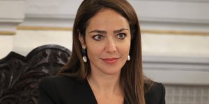 Η υπουργός Κοινωνικής Συνοχής και Οικογένειας Δόμνα Μιχαηλίδου